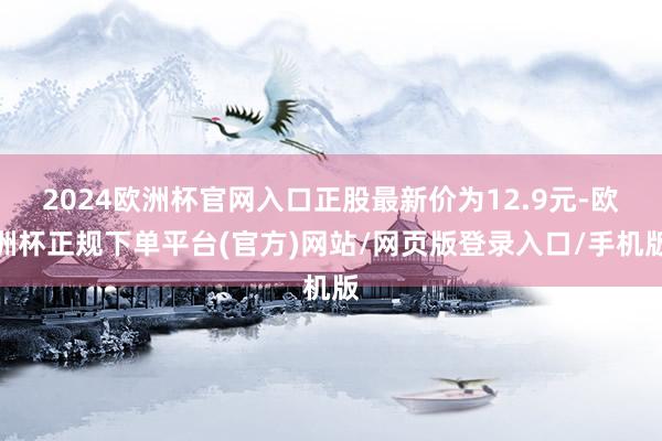 2024欧洲杯官网入口正股最新价为12.9元-欧洲杯正规下单