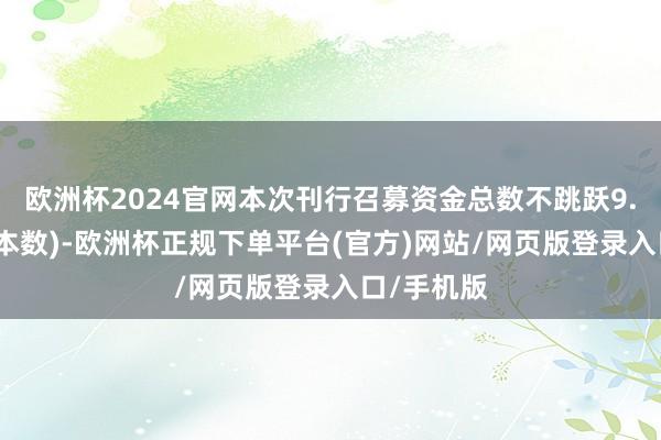 欧洲杯2024官网本次刊行召募资金总数不跳跃9.2亿元(含本数)-欧洲杯正规下单平台(官方)网站/网页版登录入口/手机版