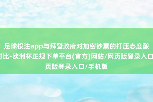 足球投注app与拜登政府对加密钞票的打压态度酿成明显对比-欧洲杯正规下单平台(官方)网站/网页版登录入口/手机版